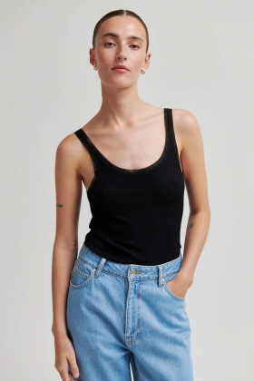 Emilia Tank Top, Black